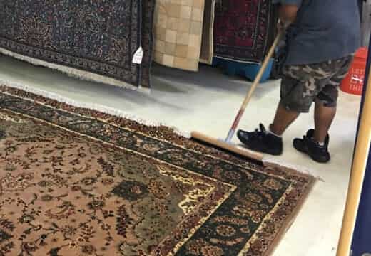 Oriental Rug Fringe Cleaning